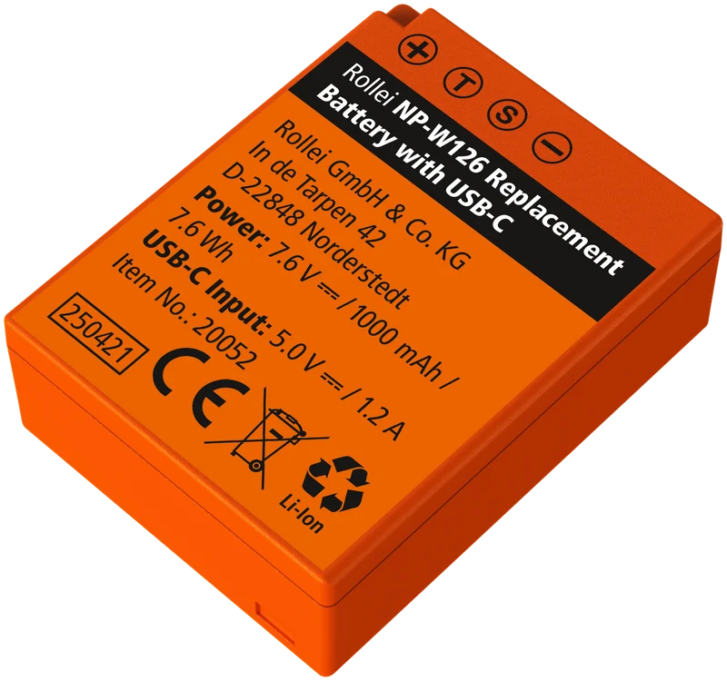 Kamera-Akku mit USB-C