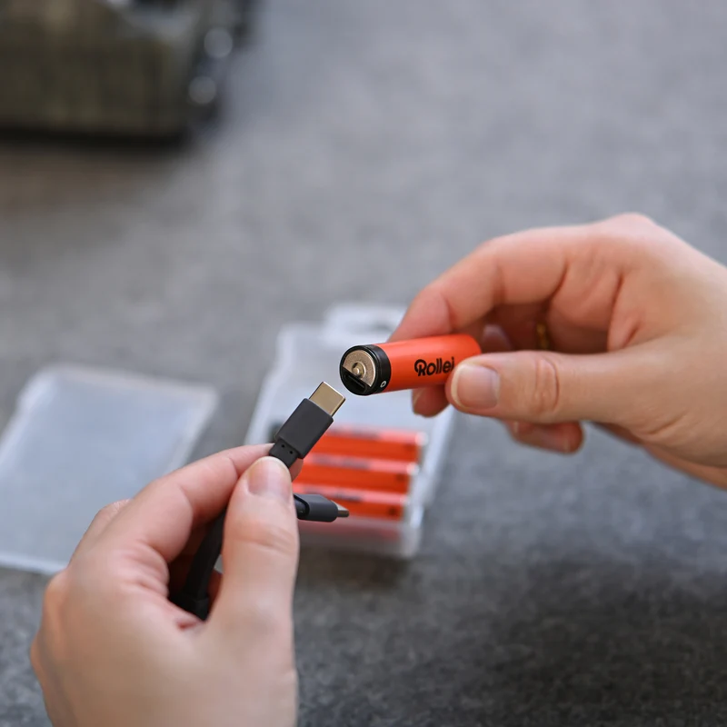 Wiederaufladbare Batterie-Akkus mit USB-C | 4er-Pack