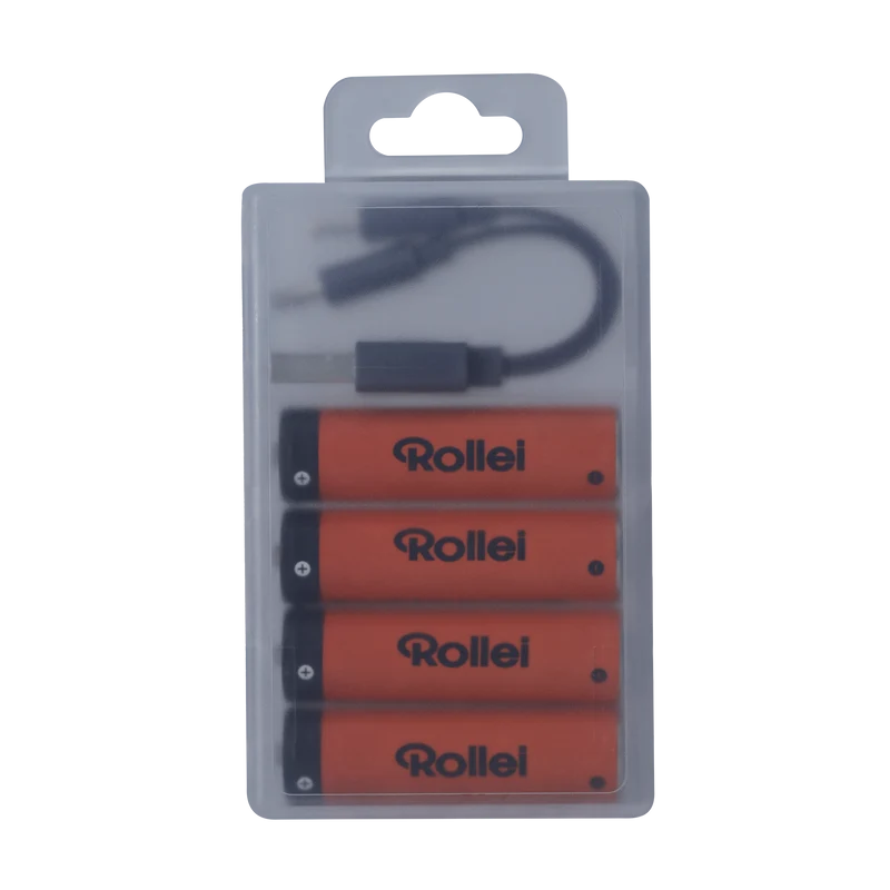 Wiederaufladbare Batterie-Akkus mit USB-C | 4er-Pack