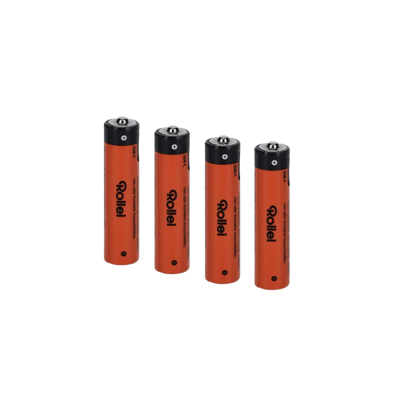 Wiederaufladbare Batterie-Akkus mit USB-C | 4er-Pack