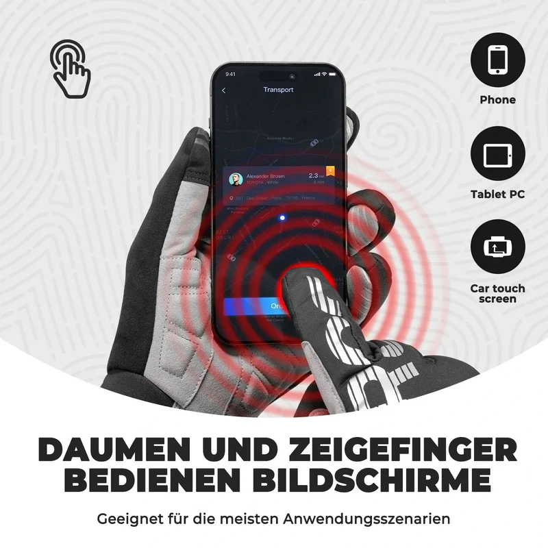 Fahrradhandschuhe Winter Thinsulate Warme Handschuhe 터치스크린