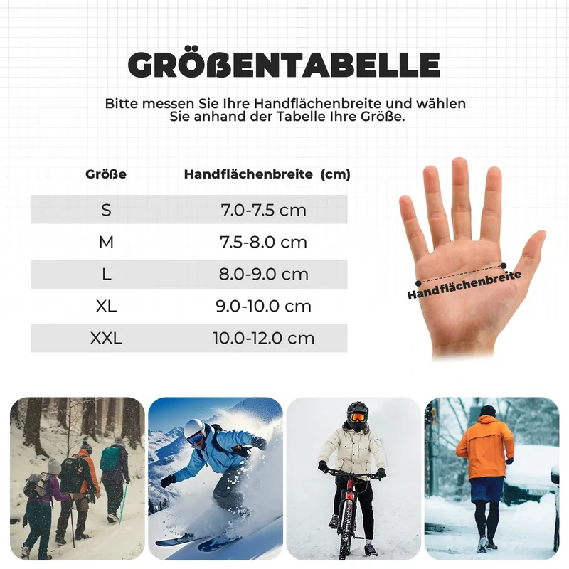 Fahrradhandschuhe Winter Thinsulate Warme Handschuhe 터치스크린