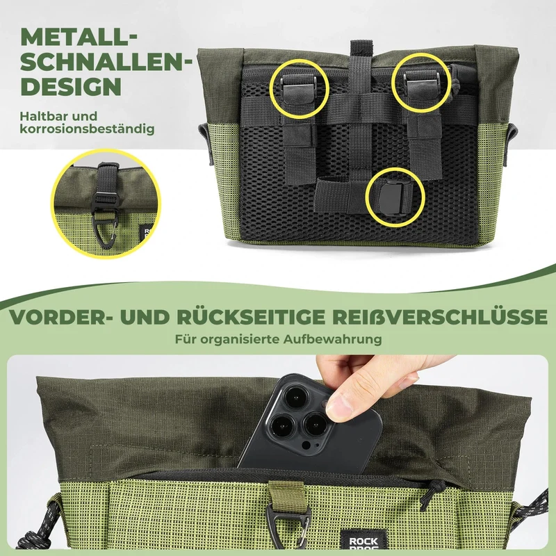 Flatrad 및 Brompton용 Lenkertasche 1,8-2,7 L