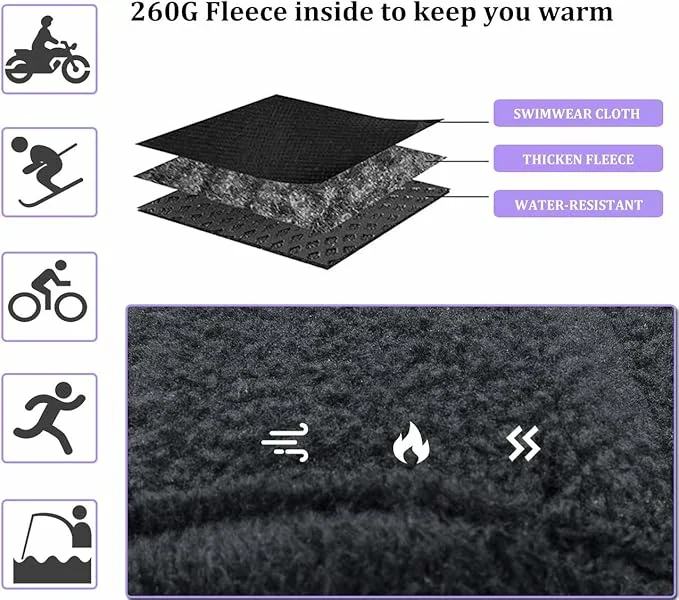 Wanter Fahrradhandschuhe Touchscreen Winddicht Warm Wasserabweisend