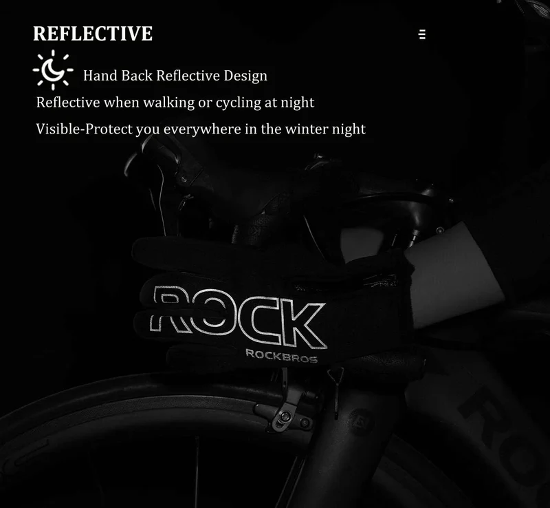Wanter Fahrradhandschuhe Touchscreen Winddicht Warm Wasserabweisend
