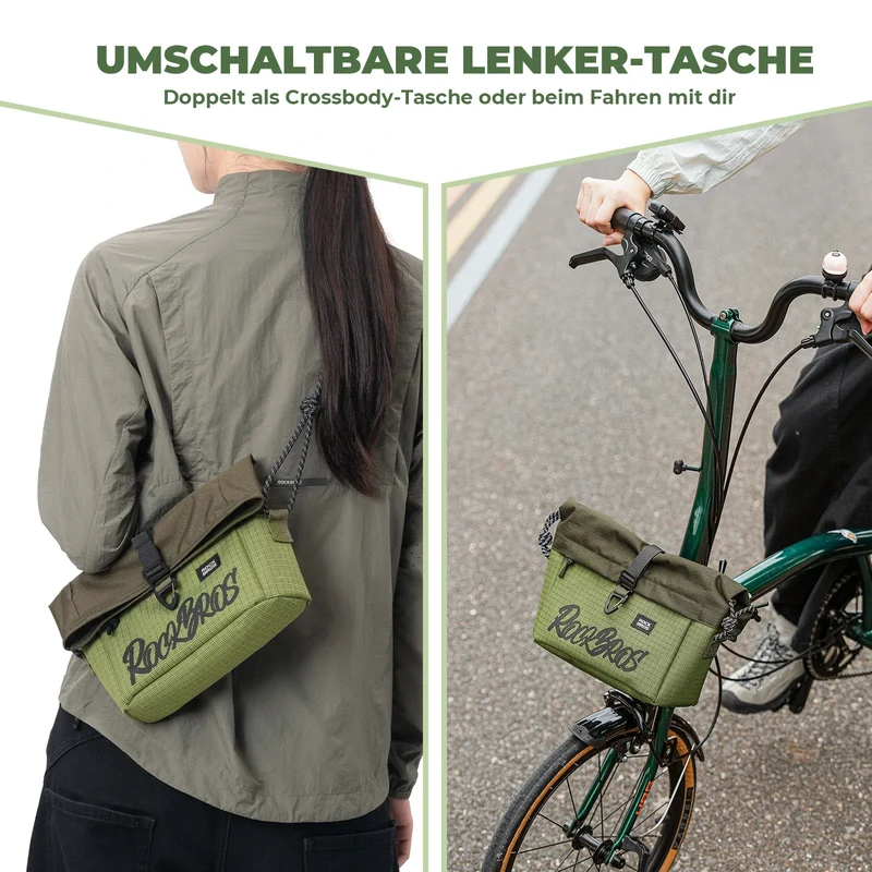 Flatrad 및 Brompton용 Lenkertasche, Fahrrad Tasche Lenker 2,8-4,6 L
