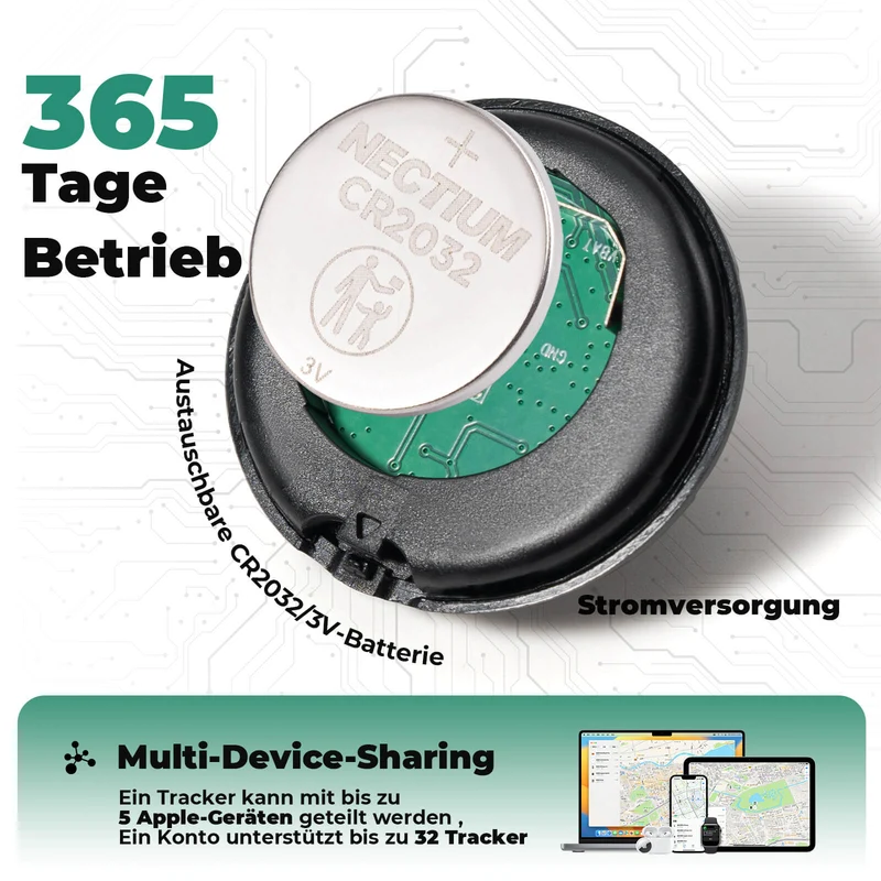 Anti Verlust Tracker Apple 365 Tage Batterie