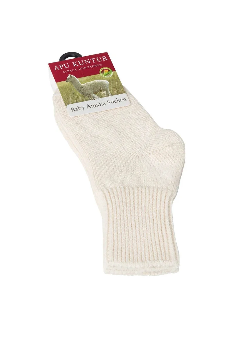 Apu Kuntur - Alpaka Socken Kinder - Baby Alpaka & Pima Baumwolle, extra weich