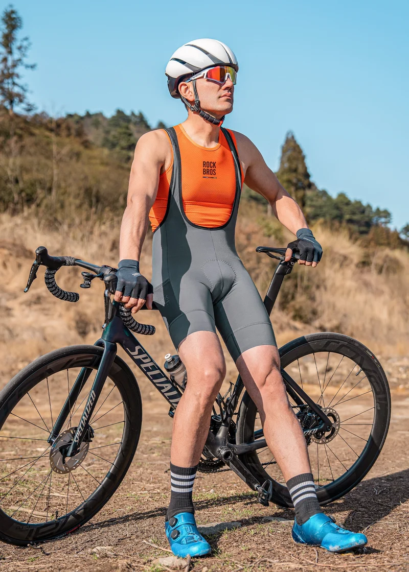 로드-투-스카이 Herren-Radlerhose mit Trägern