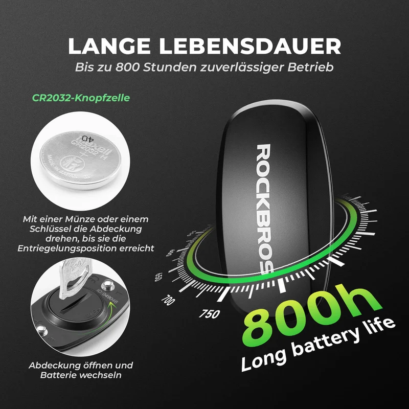ROCKBROS IP67 Wasserdichte Brustgurt Herzfrequenzmesser - Bluetooth/Ant+