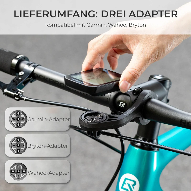 Fahrradcomputer Halterung Kompatibel for Fahrradlenker 31.8mm Kompatibel for Garmin, Wahoo, Bryton