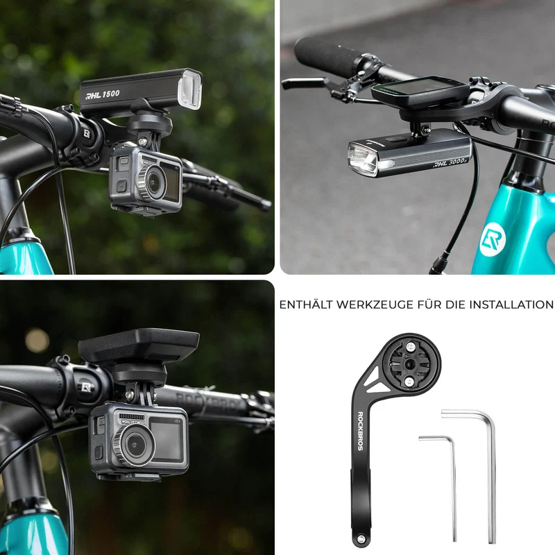 Fahrradcomputer Halterung Kompatibel for Fahrradlenker 31.8mm Kompatibel for Garmin, Wahoo, Bryton