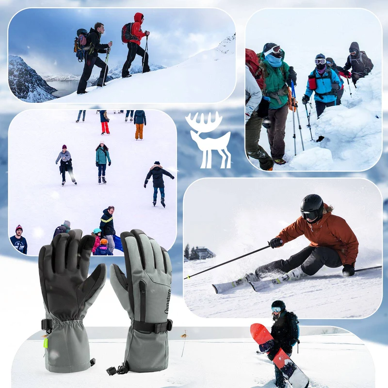 Qunature Winddichte Winterhandschuhe Ski / Fahrrad