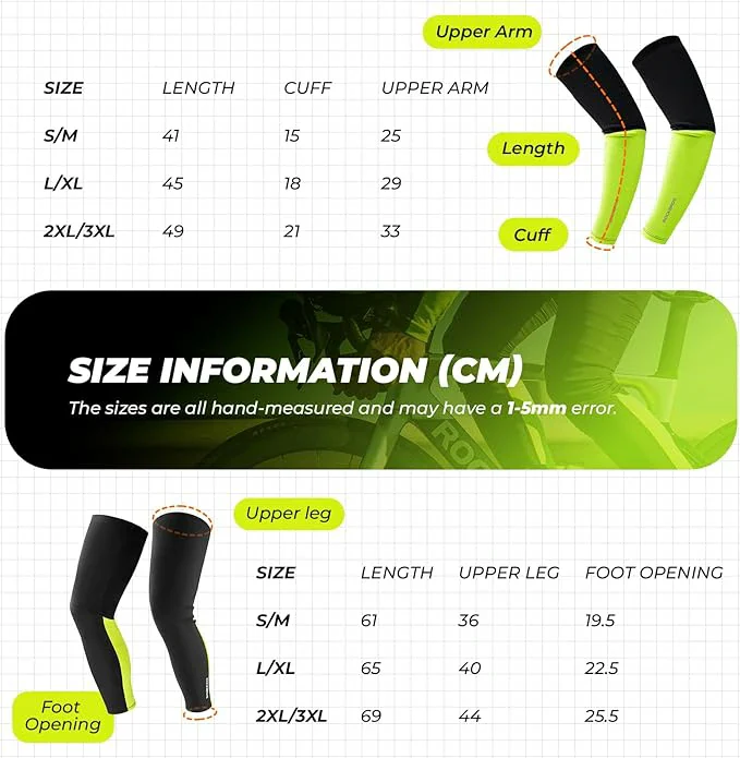 Sport Armlinge Beinlinge Wanter Äermschléi Armwärmer Beinwärmer 1 Set