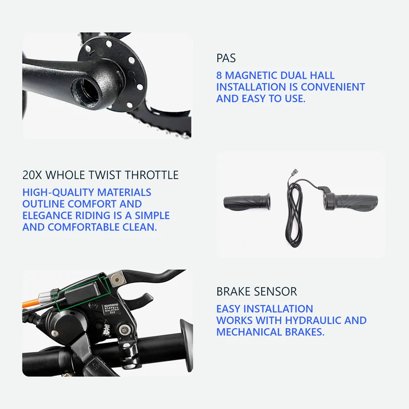 eSoulbike™ 52V 2000W High Power Rear Hub Ebike Conversion Kit