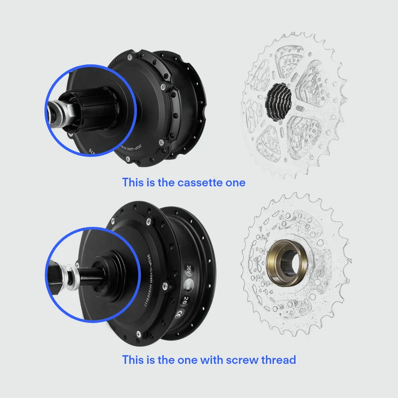 eSoulbike™ 48V 500W Waterproof Rear Wheel Hub Motor Ebike Conversion Kit