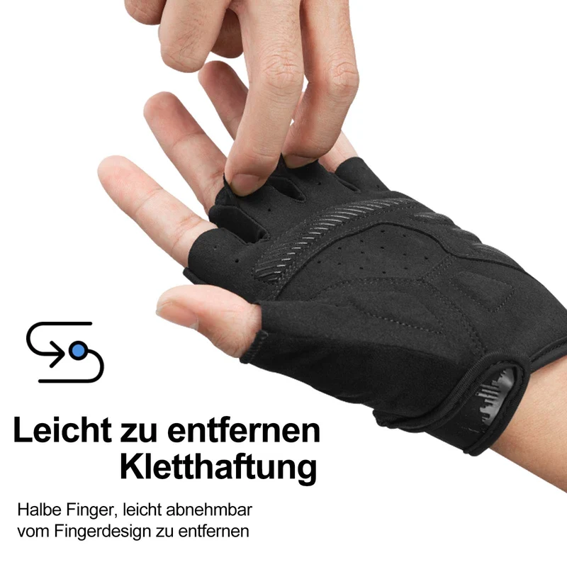 ROCKBROS Antirutsch-Reithandschuhe mit reflektierenden Halbfingern S-XXL
