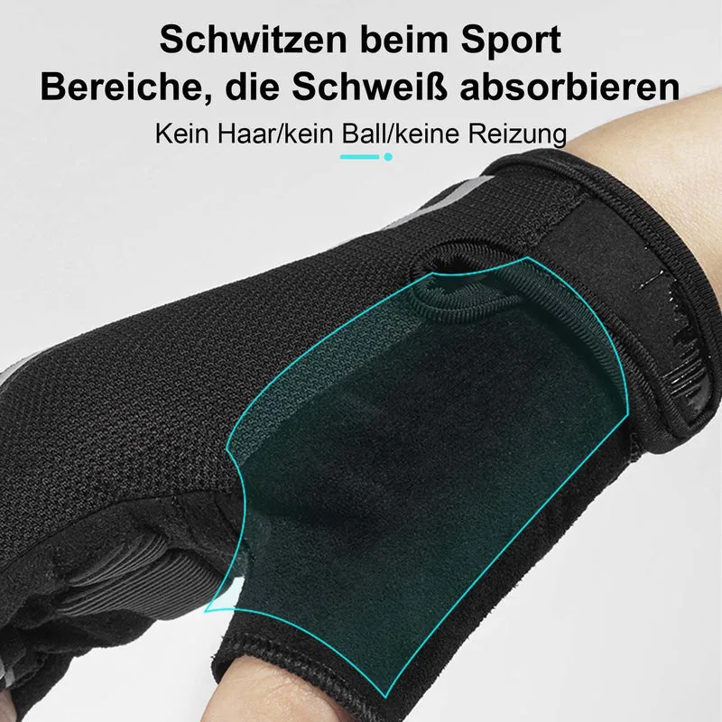 ROCKBROS Kurz Fahrradhandschuhe SBR Stoßdämpfend rutschfest 남여 공용