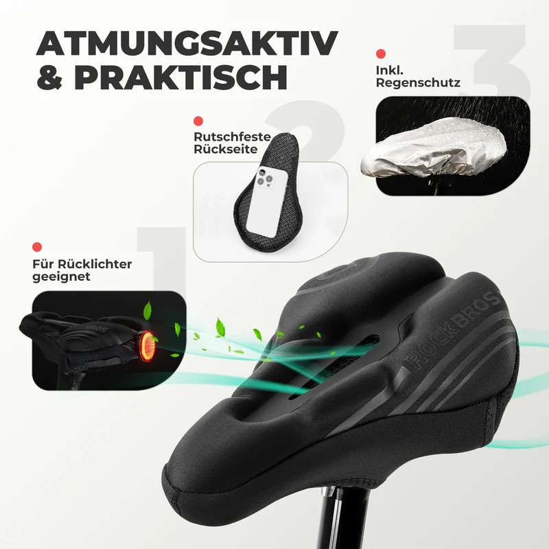 Fahrrad Sattelbezug Gelüberzug für Fahrradsitz