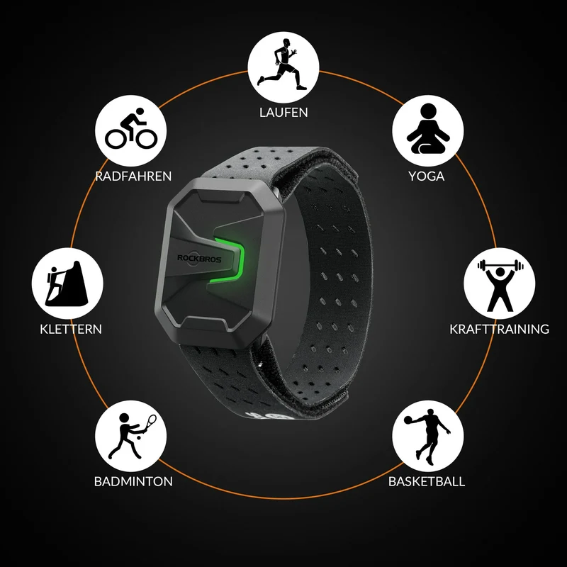 Herzfrequenzmesser Armband, Bluetooth ANT+