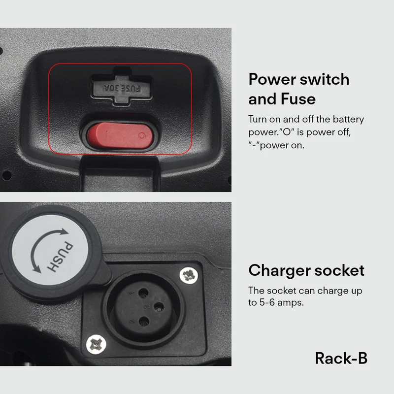 eSoulbike™ 36V 48V Electric Bike Rear Rack Battery
