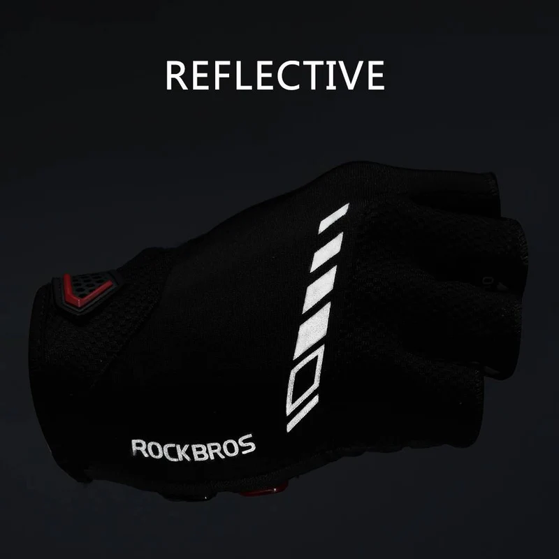ROCKBROS Halbfinger MTB Handschuhe für Herren und Damen rutschfeste