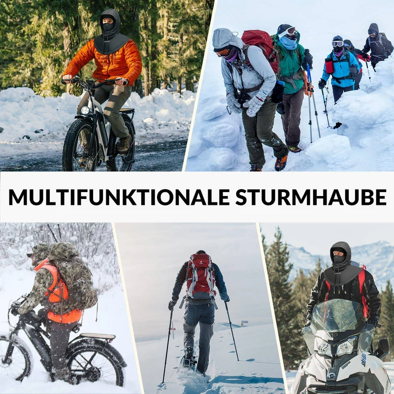 ROCKBROS Sturmhaube Winddicht Fahrrad 풀 페이스 Gesichtshaube für Radfahren Skifahren