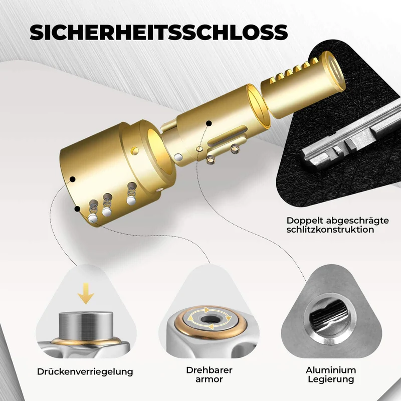 ROCKBROS Fahrradschloss Wasserdicht Sicherheitsschloss für Motorrad/Fahrrad