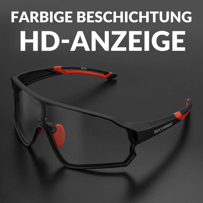 ROCKBROS 포토크롬 Sonnenbrille Fahrradbrille UV400-Schutz 유니섹스