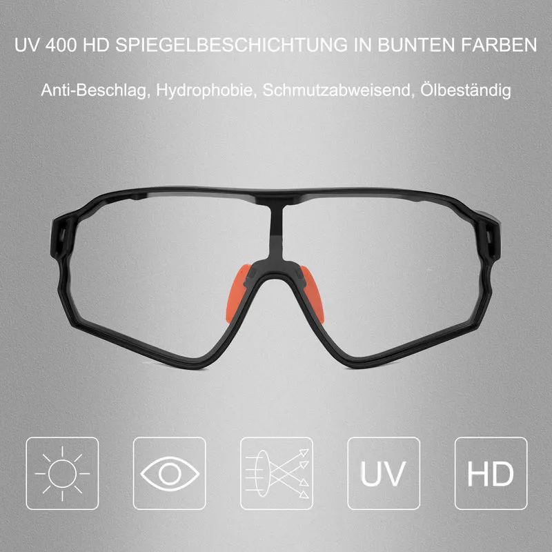 ROCKBROS 포토크롬 Sonnenbrille Fahrradbrille UV400-Schutz 유니섹스