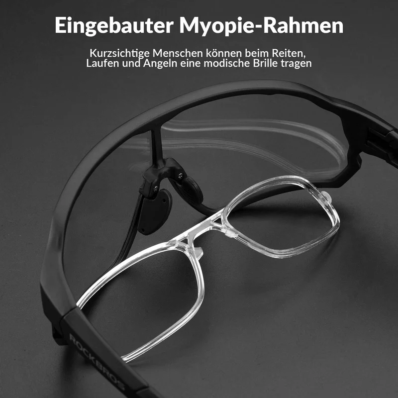 ROCKBROS 포토크롬 Sonnenbrille Fahrradbrille UV400-Schutz 유니섹스
