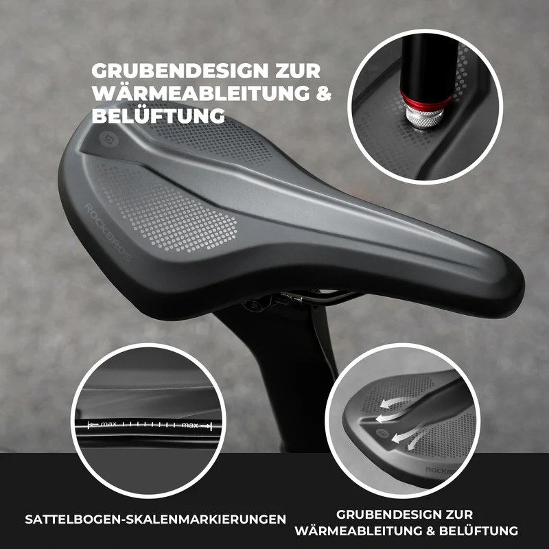 Fahrradsattel Wasserdichter und Bequemer B824