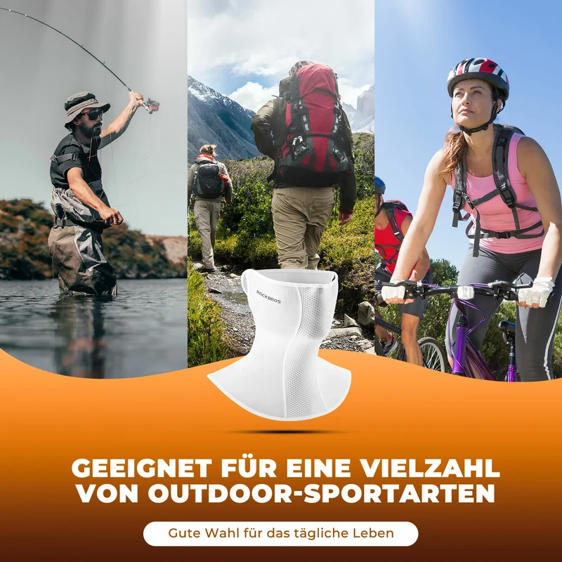 Sommer Halbe Sturmhaube Kühlung Schlauchtuch Multifunktionstuch