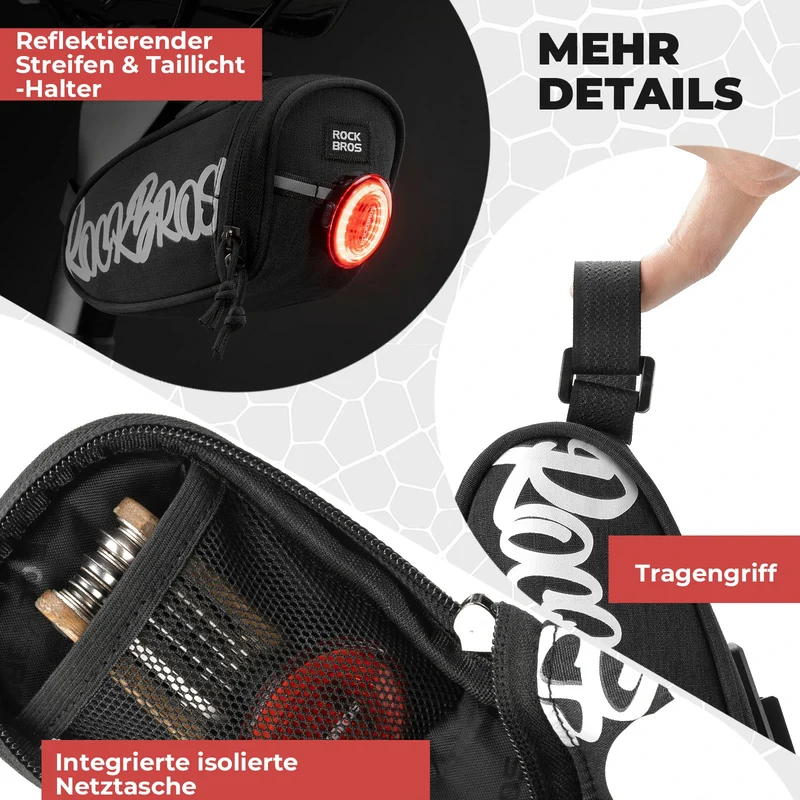 Fahrrad Satteltasche Tragbare Satteltasche 0,8L