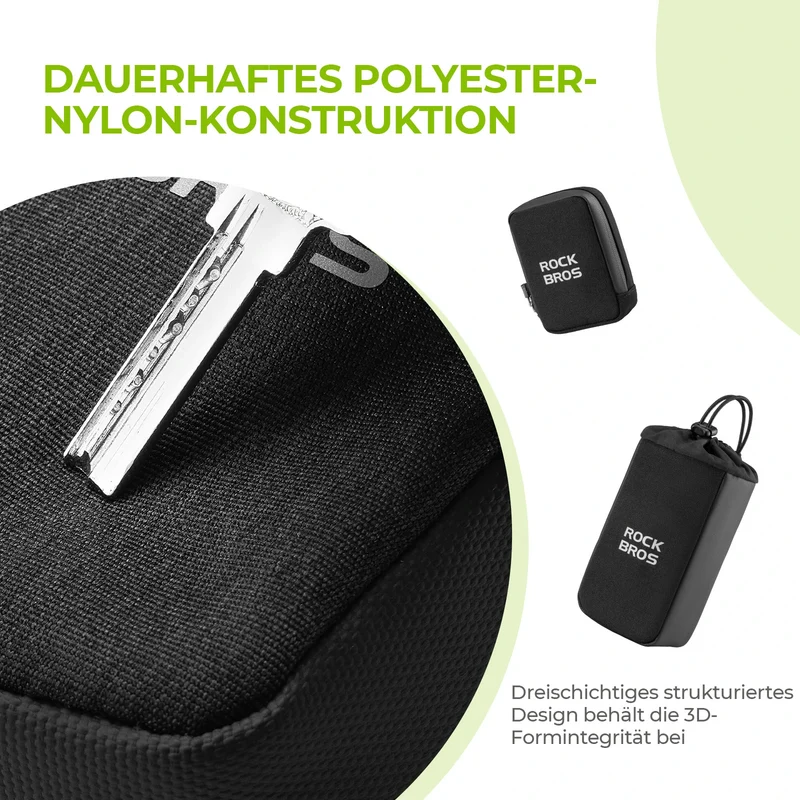 Fahrrad Satteltasche mit Flaschenhalter und 0,3L Mini Tragbare Fahrradsatteltasche