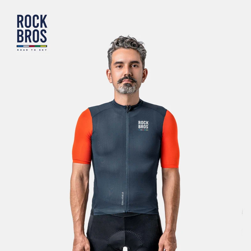 ROAD TO SKY Herren Kurzam-Radtrikot Fahrrad MTB 및 Rennrad용 저지