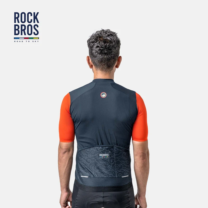ROAD TO SKY Herren Kurzam-Radtrikot Fahrrad MTB 및 Rennrad용 저지