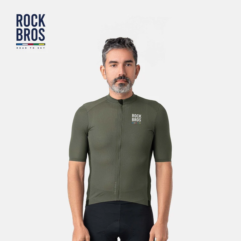 ROAD TO SKY Herren Kurzam-Radtrikot Fahrrad MTB 및 Rennrad용 저지