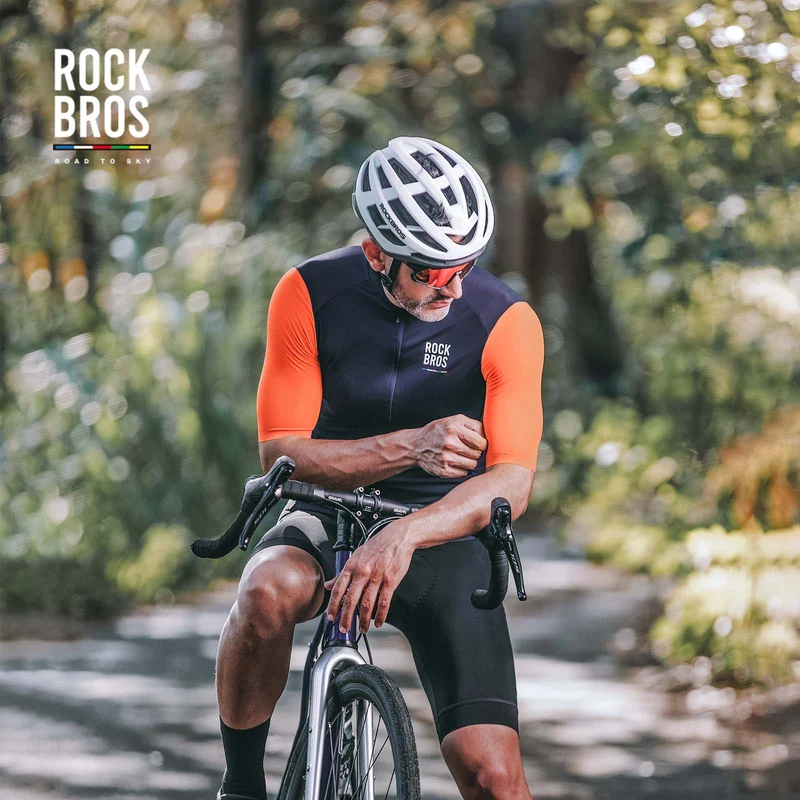 ROAD TO SKY Herren Kurzam-Radtrikot Fahrrad MTB 및 Rennrad용 저지