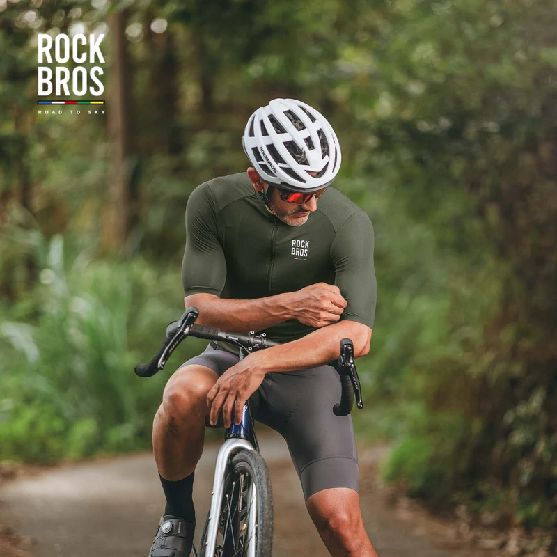 ROAD TO SKY Herren Kurzam-Radtrikot Fahrrad MTB 및 Rennrad용 저지