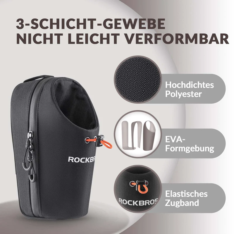 ROCKBROS Lenkertasche Flaschentasche Trinkflaschenhalter 다기능 디자인