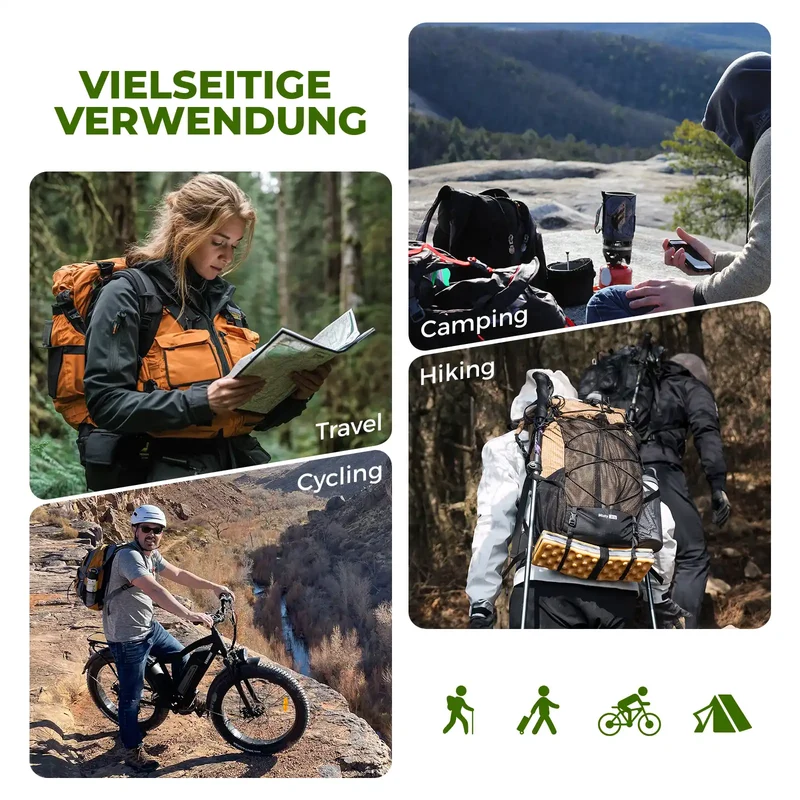 Qunature Trekkingrucksack 35L Wasserdicht Outdoor Rucksack