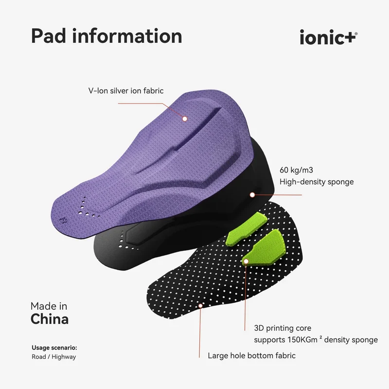 Women’s 3D Printed Floating Chamois Cycling Bib Shorts