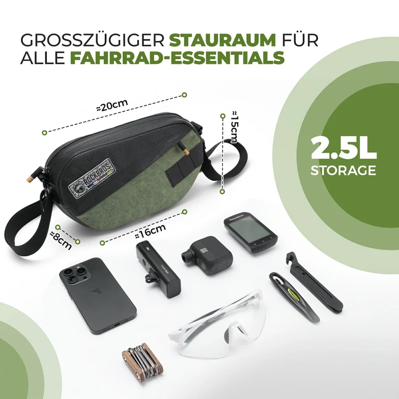 ROAD TO SKY Fahrrad-Lenkertasche 2.5L