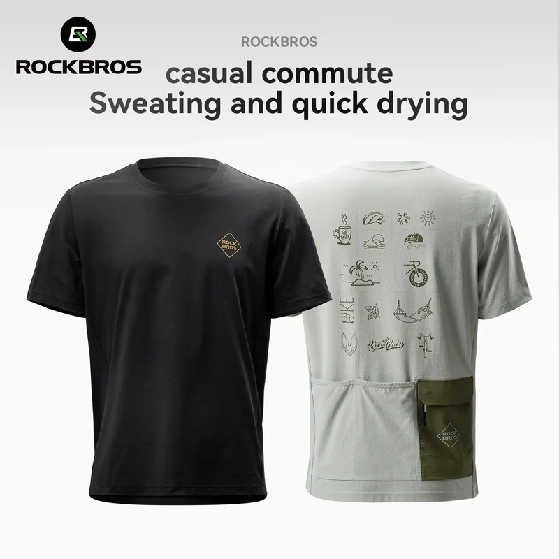 Lässiges Rad-T-Shirt mit kurzen Ärmeln – Urban-Serie