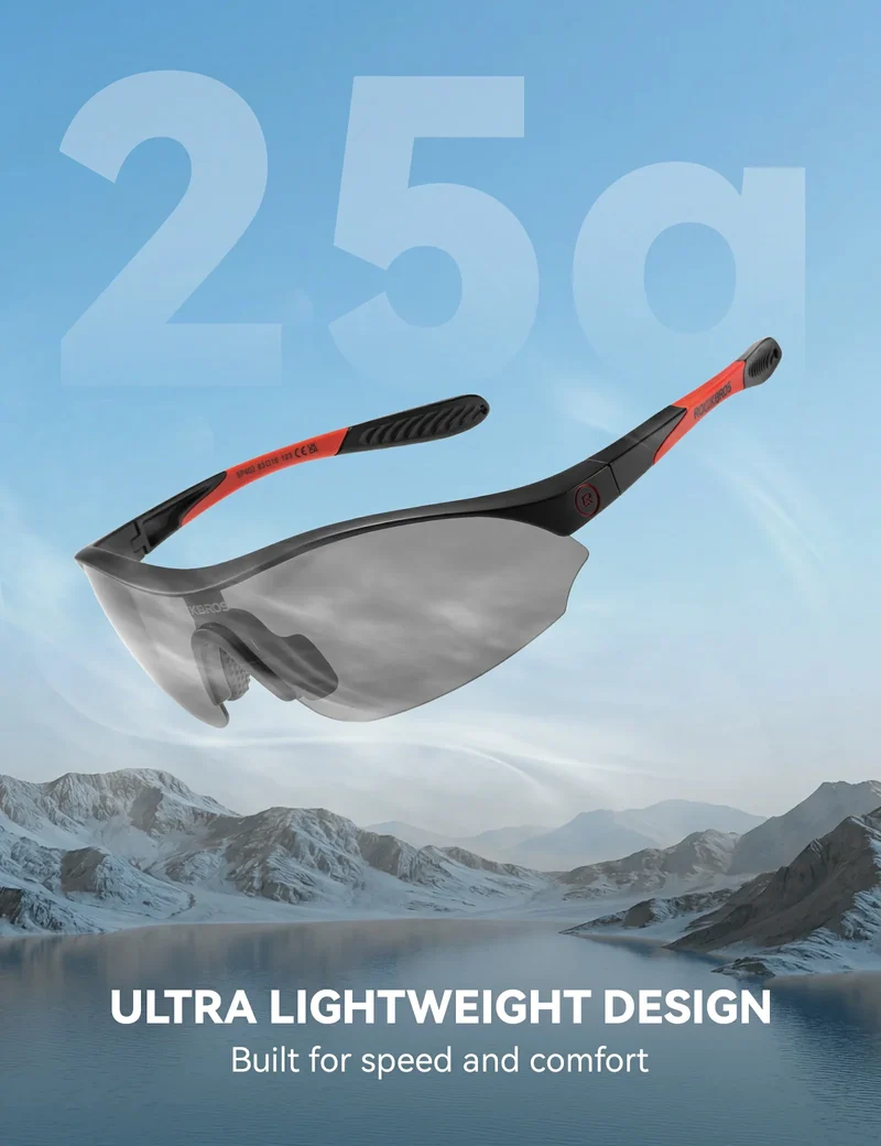 Sport-Radfahrsonnenbrille mit 3 austauschbaren UV400-Gläsern