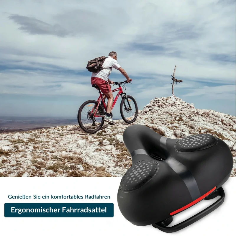Fahrradsattel mit Memory-Foam, Bequem & Druckentlastend