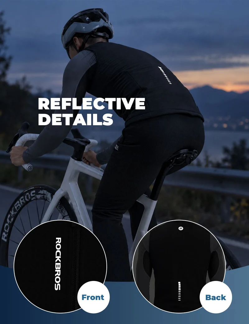 Men's Windproof Fleece Cycling Vest