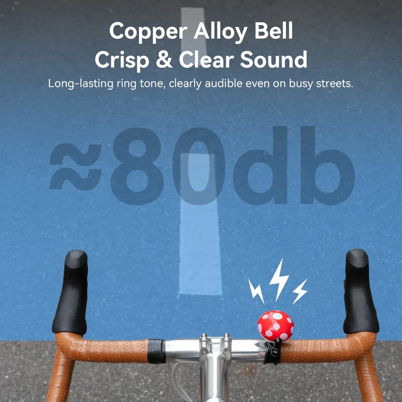 Mushroom-Shaped Bike Bell