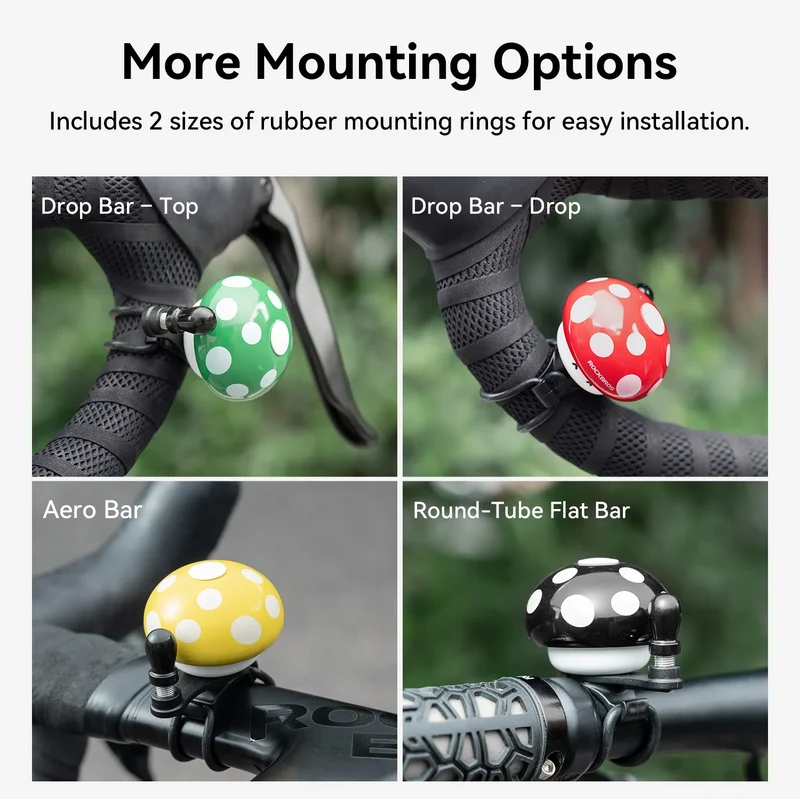 Mushroom-Shaped Bike Bell